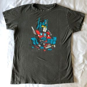 Teefury Autobots Tee Women Charcoal XXL